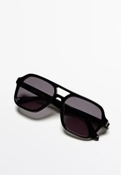 Massimo Dutti AVIATOR - Sunglasses - Black -Massimo Dutti Shop a6a9d12cd5f4494e8b1339d19211ffff
