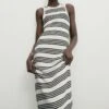 Massimo Dutti Striped Sleeveless Textured - Jumper Dress - Beige 2 Massimo Dutti Striped Sleeveless Textured - Jumper Dress - Beige -Massimo Dutti Shop a6ac7d859cb040b493b871ab28a3a4f1