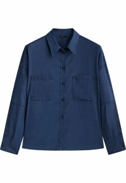 Massimo Dutti With Pockets And Sleeve Detail - Button-Down Blouse - Dark Blue -Massimo Dutti Shop a6c0b0f221a74645b83925eba3af4426