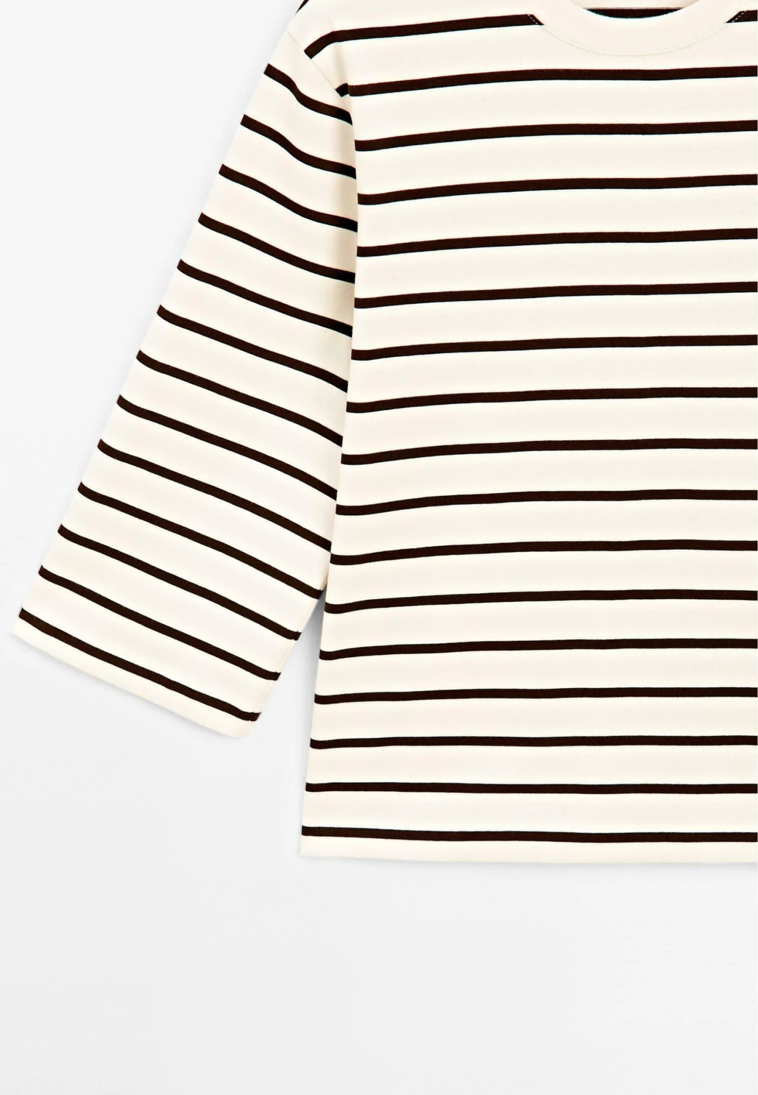 Massimo Dutti STRIPED - Long Sleeved Top - Beige 10 Massimo Dutti STRIPED - Long Sleeved Top - Beige - Image 8