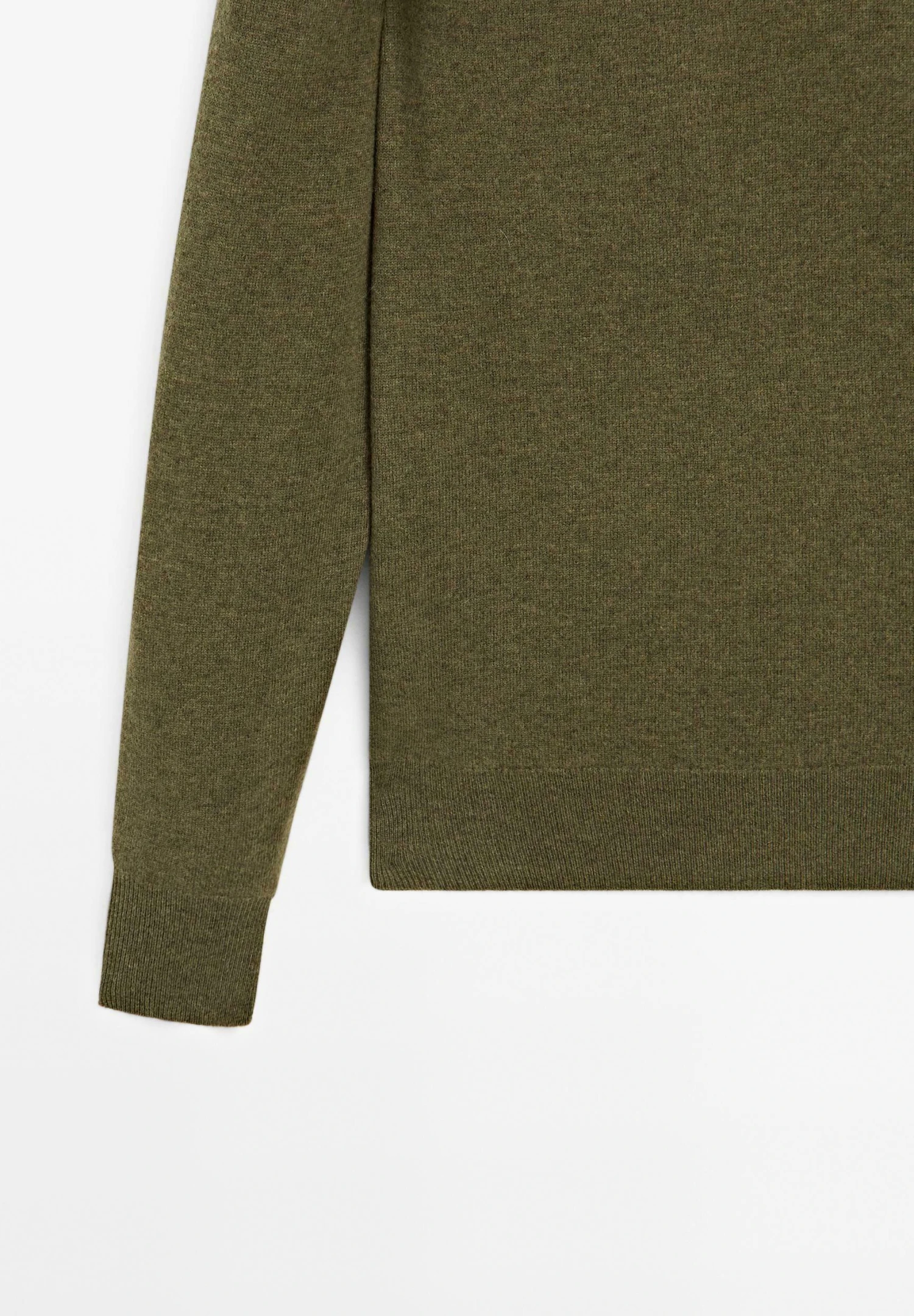 Massimo Dutti CREW NECK LONG SLEEVE - Jumper - Dark Green 9 Massimo Dutti CREW NECK LONG SLEEVE - Jumper - Dark Green - Image 7