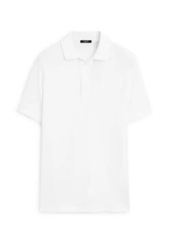 Massimo Dutti TEXTURED SHORT SLEEVE POLO NECK - Polo Shirt - Mottled Dark Blue -Massimo Dutti Shop a70ca6aab78c4deda0ed872d839fd581