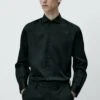 Massimo Dutti Textured - Formal Shirt - Black -Massimo Dutti Shop a726496e55554940b93db785800a1c99