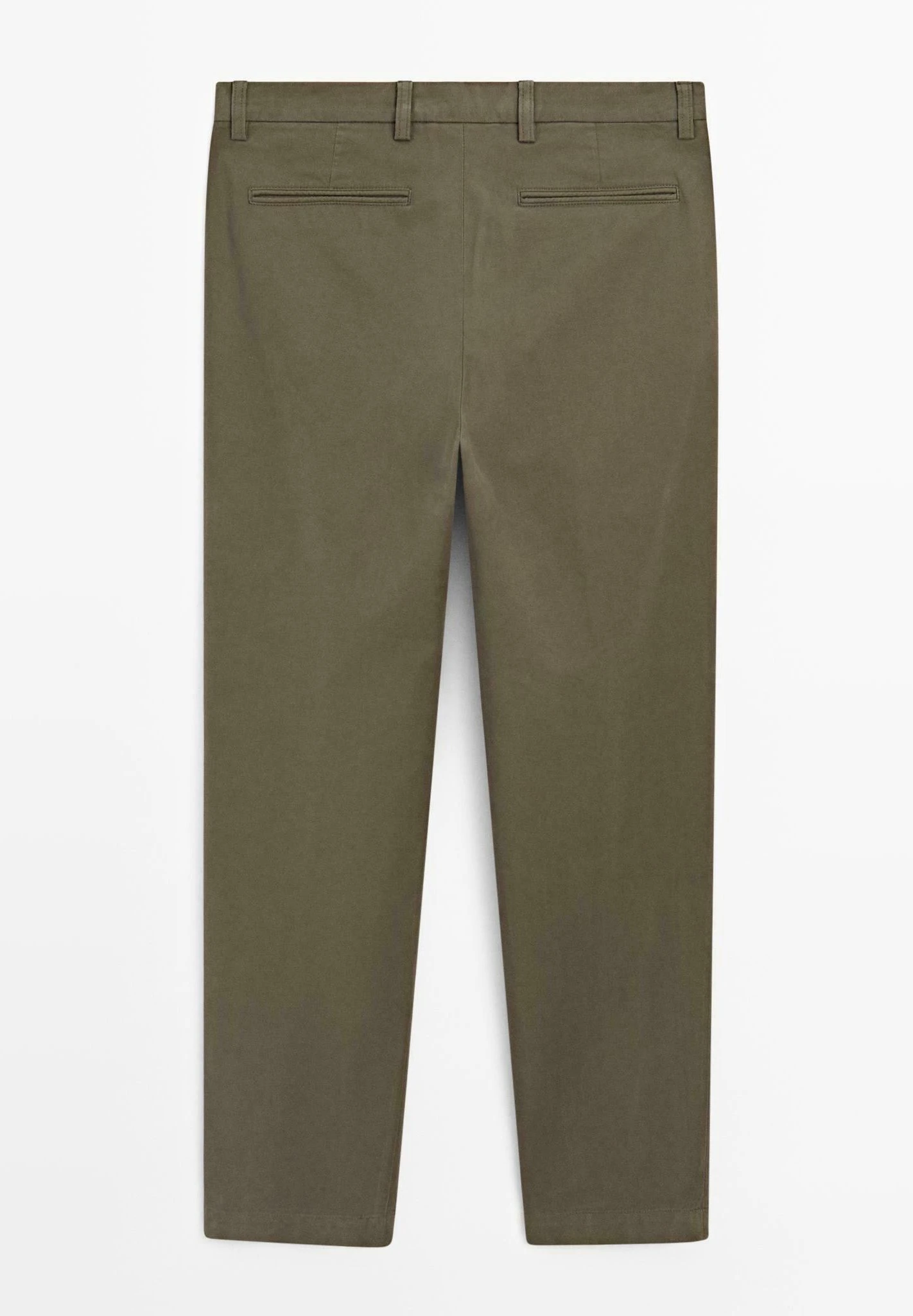 Massimo Dutti SLIM FIT TEXTURED - Trousers - KHAKI 8 Massimo Dutti SLIM FIT TEXTURED - Trousers - KHAKI - Image 6