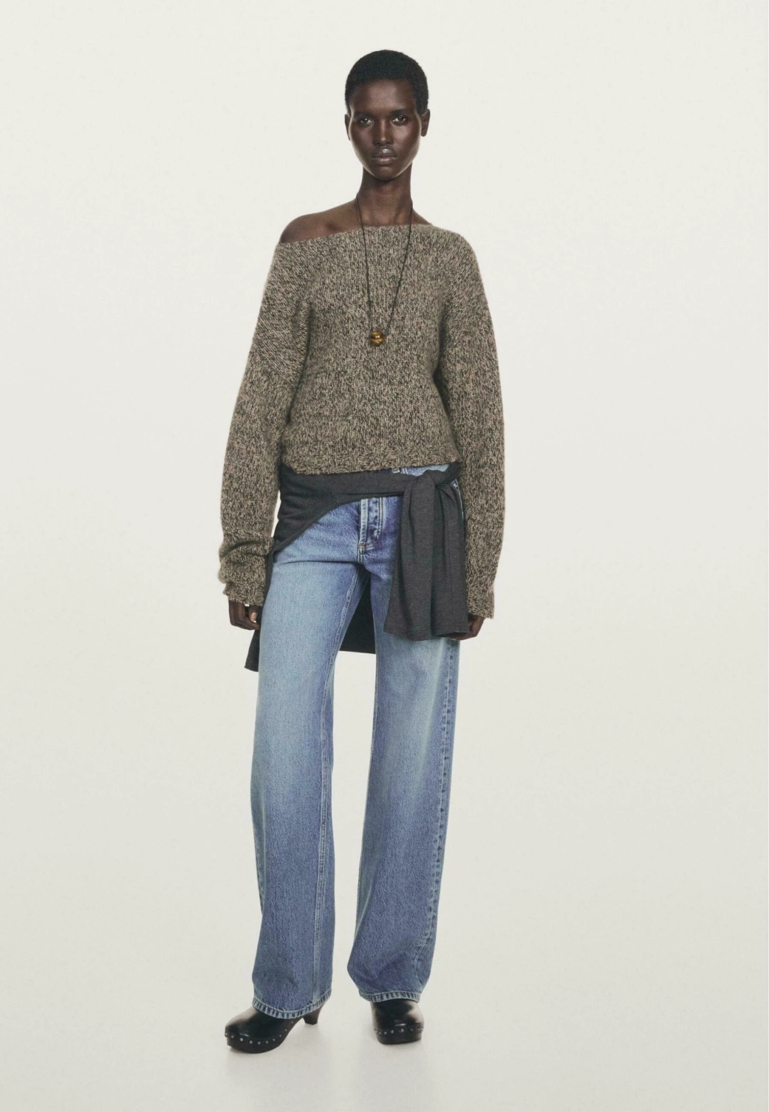 Massimo Dutti BOAT NECK LONG SLEEVE - Jumper - Light Brown 4 Massimo Dutti BOAT NECK LONG SLEEVE - Jumper - Light Brown - Image 2