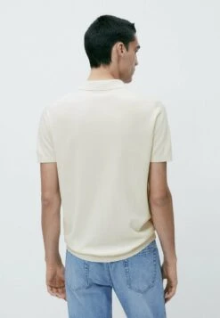 Massimo Dutti Short Sleeve - Polo Shirt - Beige -Massimo Dutti Shop a7a538bee8f44c4393f39ed205bd06fb