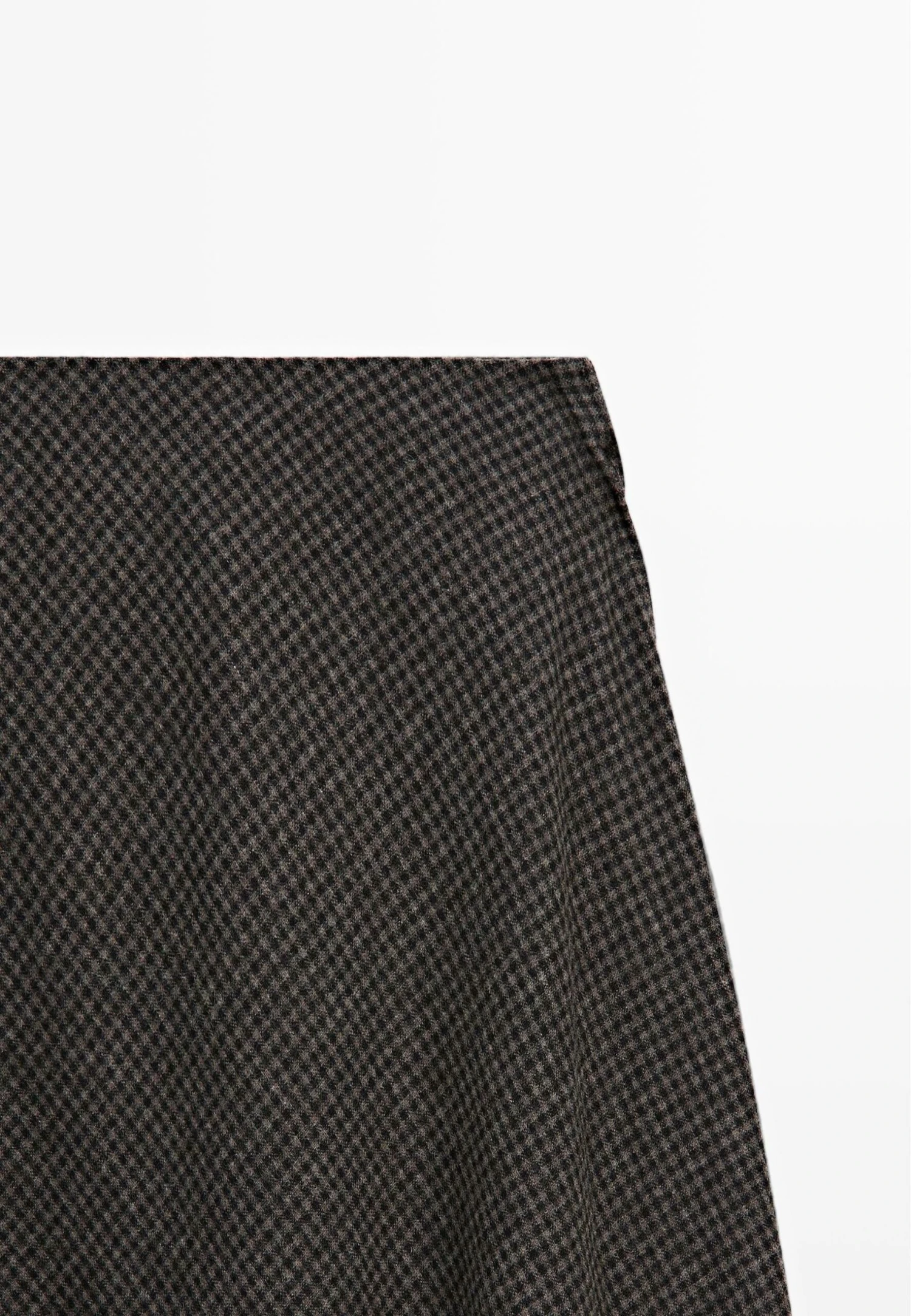 Massimo Dutti GINGHAM - A-line Skirt - Black 9 Massimo Dutti GINGHAM - A-line Skirt - Black - Image 7