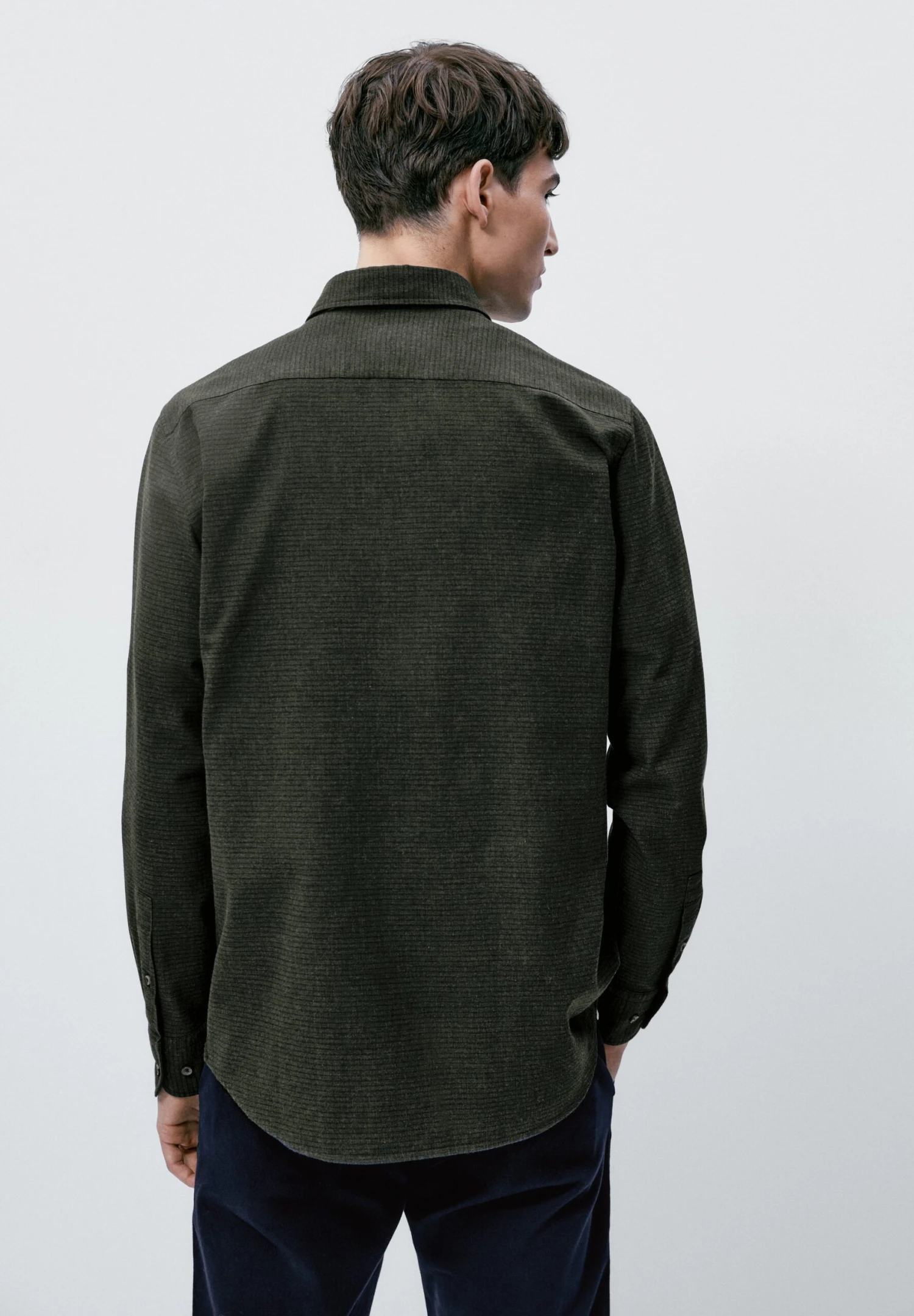 Massimo Dutti Regular Fit Check - Shirt - Dark Green 5 Massimo Dutti Regular Fit Check - Shirt - Dark Green - Image 3