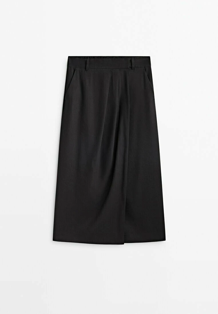 Massimo Dutti Blend Tailored With Darts - Maxi Skirt 5 Massimo Dutti Blend Tailored With Darts - Maxi Skirt - Image 3