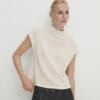 Massimo Dutti Textured Mock - Basic T-Shirt