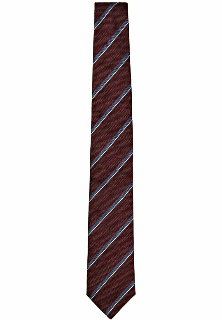 Massimo Dutti Blend Striped - Tie - Bordeaux 3 Massimo Dutti Blend Striped - Tie - Bordeaux
