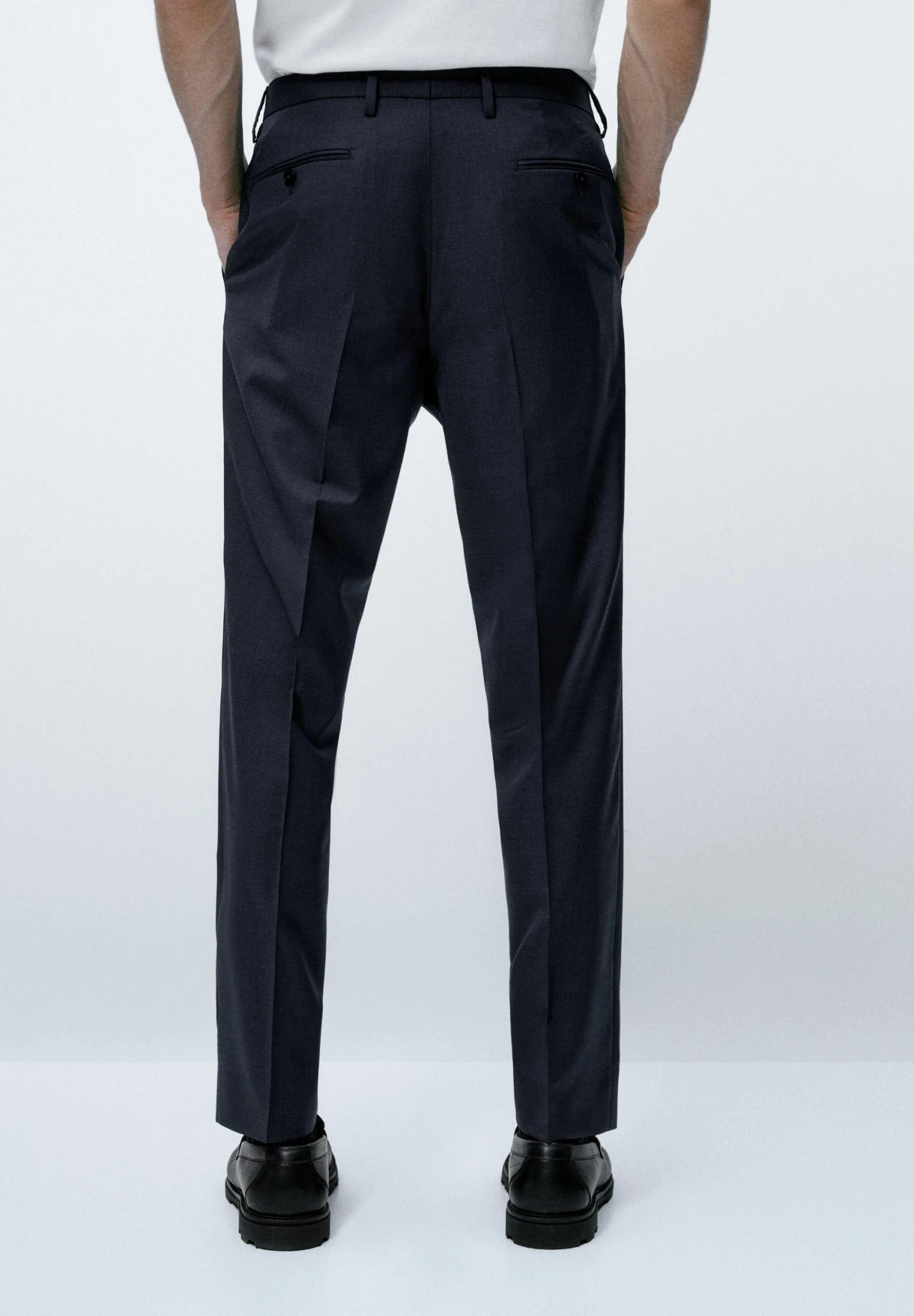 Massimo Dutti Suit Trousers - Dark Blue 4 Massimo Dutti Suit Trousers - Dark Blue - Image 2