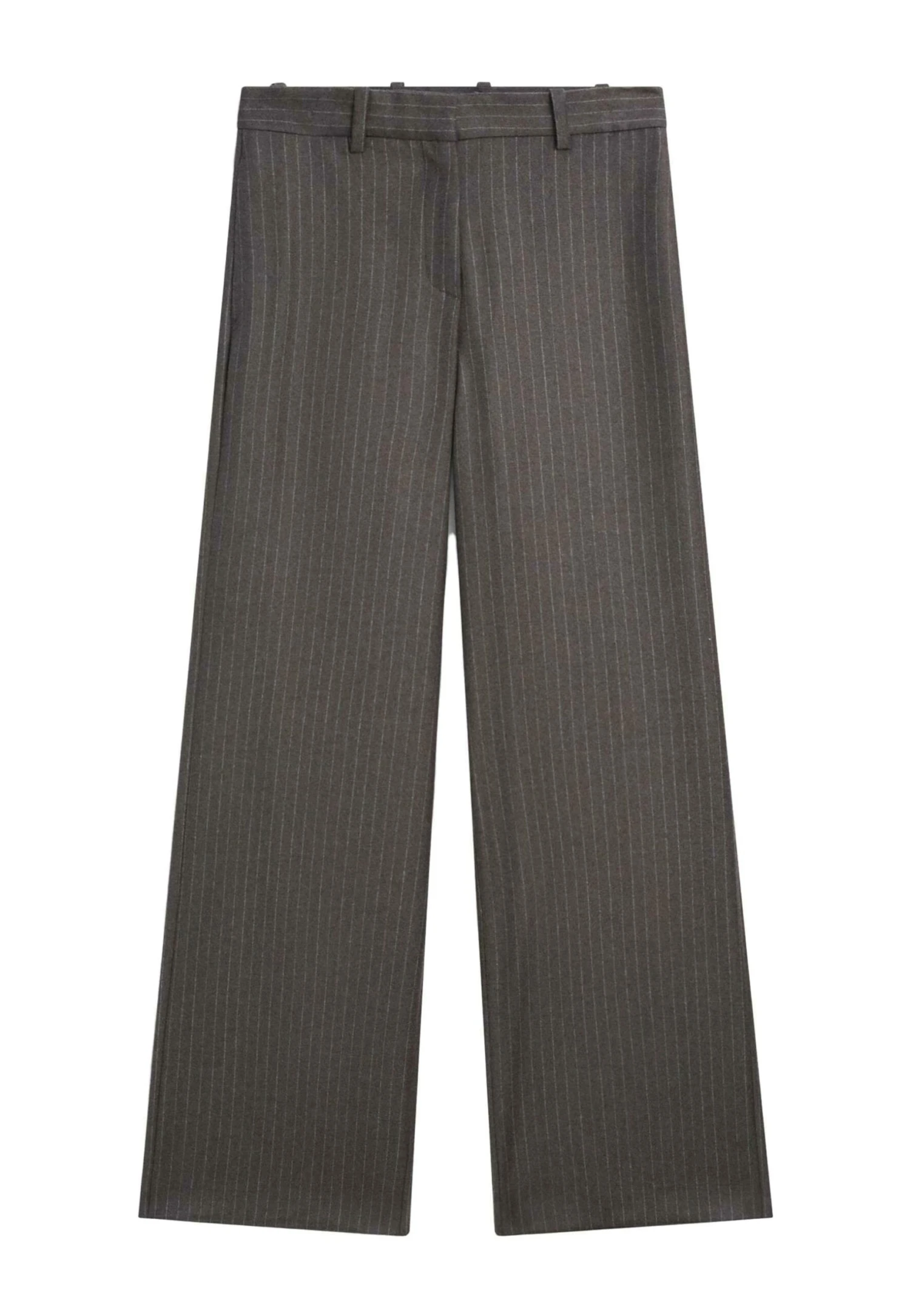 Massimo Dutti PINSTRIPE - Trousers - Mottled Dark Brown 7 Massimo Dutti PINSTRIPE - Trousers - Mottled Dark Brown - Image 5