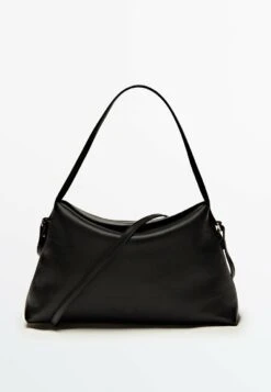 Massimo Dutti With Multi-Way Strap- Handbag - Black -Massimo Dutti Shop a8ee546e9804445a926c489bd490042b