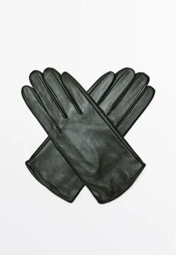 Massimo Dutti Gloves - Mottled Dark Green -Massimo Dutti Shop a9202e0902db42fd9798a5a799d2a2f1