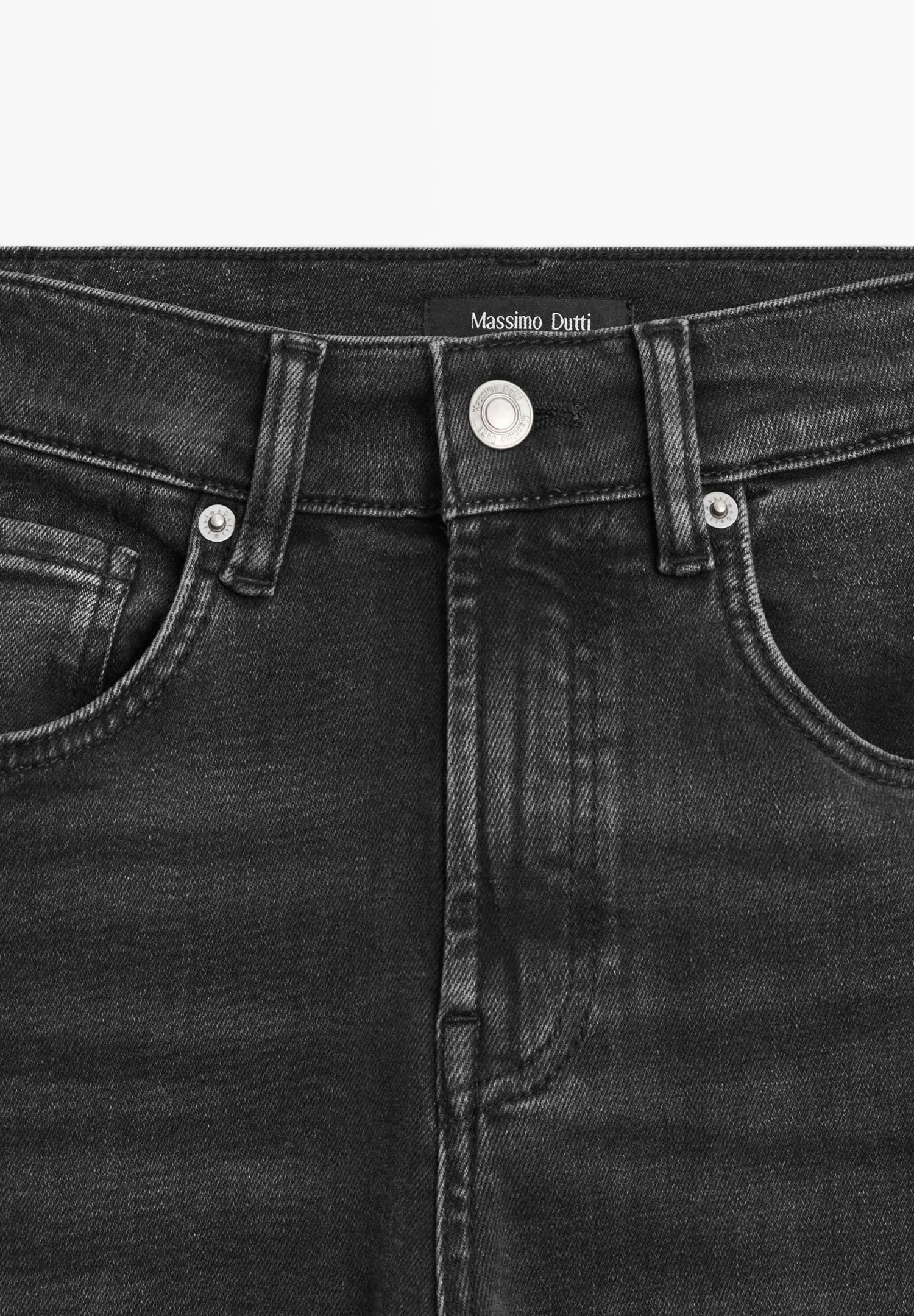 Massimo Dutti HIGH WAIST FLARE FIT SKINNY - Flared Jeans - Black 12 Massimo Dutti HIGH WAIST FLARE FIT SKINNY - Flared Jeans - Black - Image 10