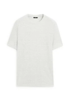 Massimo Dutti CONTRAST COLLAR SHORT SLEEVES - Basic T-shirt - Grey -Massimo Dutti Shop a97b6f5e706a40269ca28ee020363fa6