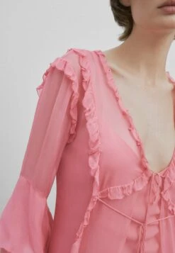 Massimo Dutti Studio Long Airy With Ruffles - Maxi Dress -Massimo Dutti Shop a9d337ef27714a96809d00881e0ae580