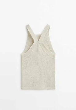 Massimo Dutti Strappy Textured Halter - Top -Massimo Dutti Shop a9d7812021564edd82def2ac432cc234