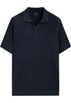 Massimo Dutti Vertical-Textured Micro - Polo Shirt - Dark Blue -Massimo Dutti Shop a9dfd6fb83364e3094b9b52b40c2e330