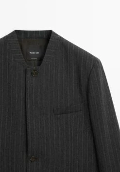 Massimo Dutti STRIPED PRINT - Blazer - Dark Grey 19 Massimo Dutti STRIPED PRINT - Blazer - Dark Grey -Massimo Dutti Shop a9e650b4a4024a3aab8522db619e5da1