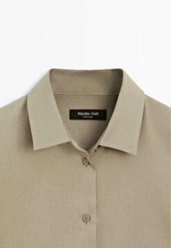 Massimo Dutti FLOWING LONG SLEEVE - Button-down Blouse - Ochre -Massimo Dutti Shop a9f98ebcd86f48bc906e29b1ebf1f8c6