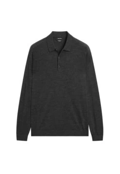 Massimo Dutti MERINO POLO COLLAR LONG SLEEVE - Long Sleeved Top - Black -Massimo Dutti Shop aa416ddafb8049ac976619b0eb787c1e 1