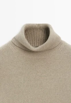 Massimo Dutti HIGH NECK SWEATER - Jumper - Mottled Grey -Massimo Dutti Shop aa59efd6fefc46eab465dc0f82d7c9c5