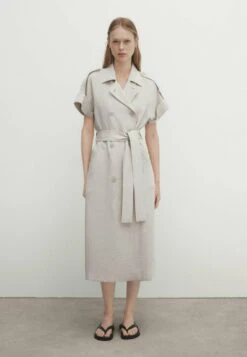 Massimo Dutti Trench Coat With Belt - Shirt Dress