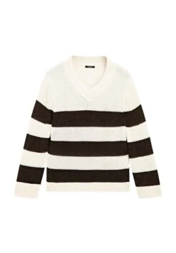 Massimo Dutti STRIPED V-NECK WITH LONG SLEEVE - Jumper - Beige 15 Massimo Dutti STRIPED V-NECK WITH LONG SLEEVE - Jumper - Beige -Massimo Dutti Shop aa6925d49344446181a5e0d1e498e613