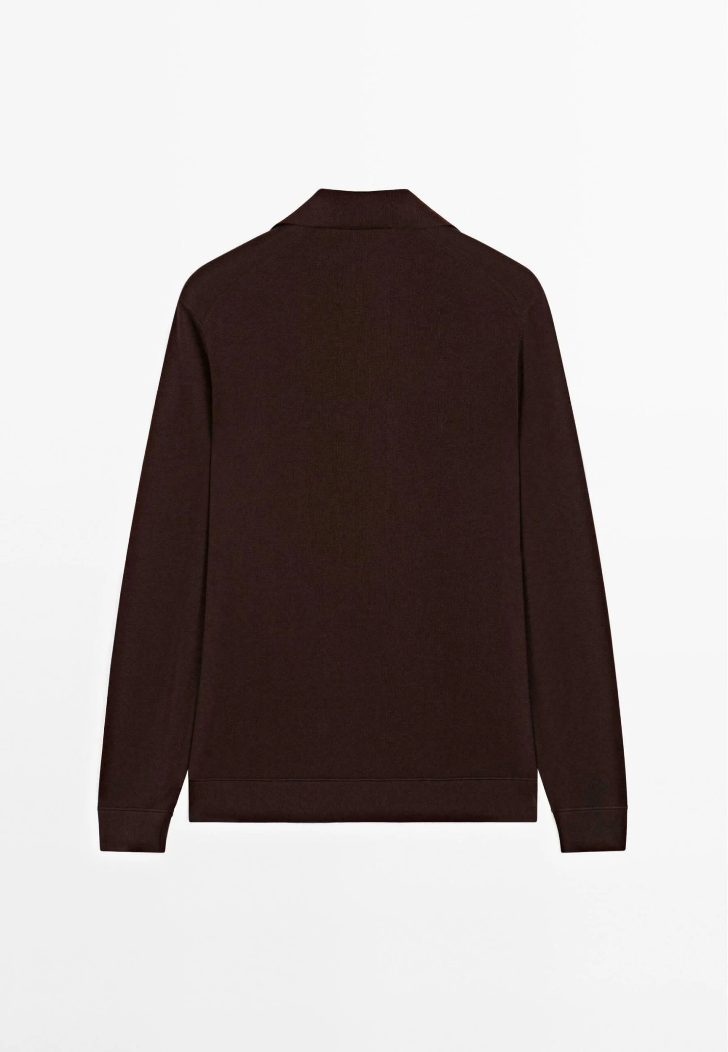 Massimo Dutti LONG SLEEVE POLO COLLAR - Long Sleeved Top - Bordeaux 8 Massimo Dutti LONG SLEEVE POLO COLLAR - Long Sleeved Top - Bordeaux - Image 6