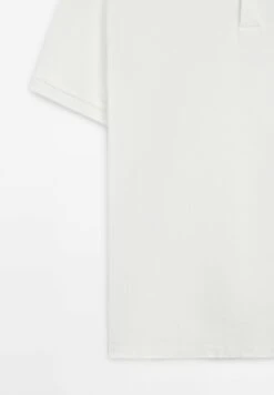 Massimo Dutti MICRO TEXTURED PIQUÉ POLO NECK - Polo Shirt - White -Massimo Dutti Shop aae8c3dd64334912b953998b410c20d2