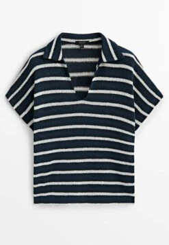 Massimo Dutti Blend Striped - Polo Shirt - Dark Blue 19 Massimo Dutti Blend Striped - Polo Shirt - Dark Blue -Massimo Dutti Shop ab134742e9ee4a6ebd9b1e0a85d8f9e2