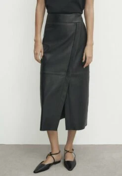 Massimo Dutti Leather Skirt - Leather Skirt