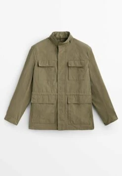 Massimo Dutti Technical With Zip- Summer Jacket - Brown -Massimo Dutti Shop ab380eeba2954a4d87a56a4475886a93