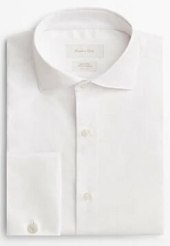 Massimo Dutti Regular Fit With Double Cuffs - Formal Shirt - White -Massimo Dutti Shop ab5149c4d2d94945a07aaa893c34310b