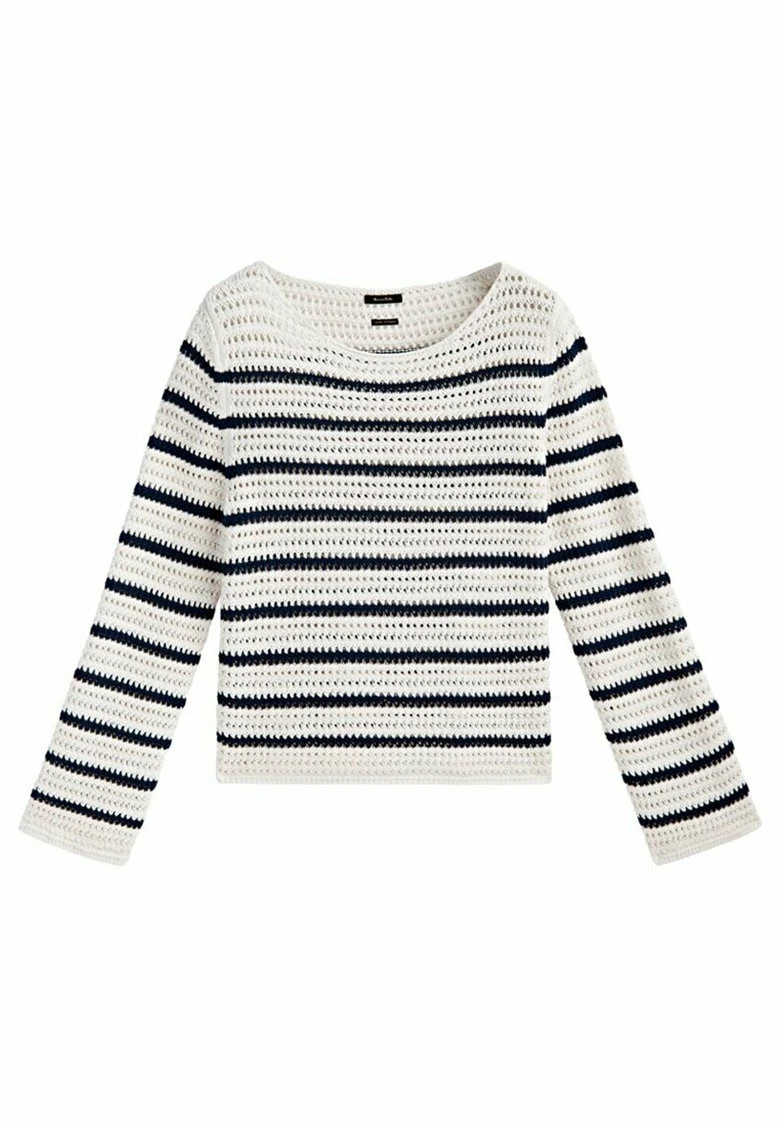 Massimo Dutti Striped Crochet - Jumper - Beige 8 Massimo Dutti Striped Crochet - Jumper - Beige - Image 6