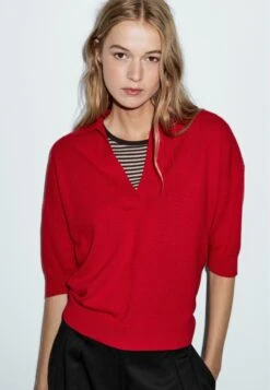 Massimo Dutti Polo Shirt - Red