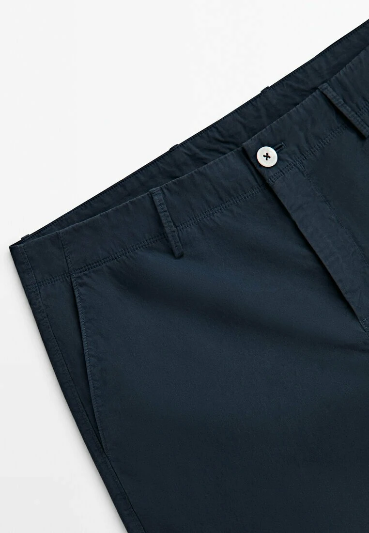 Massimo Dutti Micro-Twill Bermuda- Shorts - Blue Black Denim 11 Massimo Dutti Micro-Twill Bermuda- Shorts - Blue Black Denim - Image 9