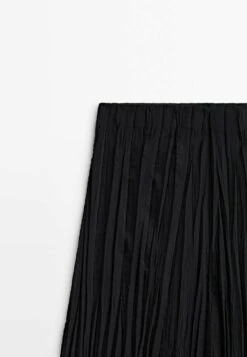Massimo Dutti Midi- A-Line Skirt - Black -Massimo Dutti Shop ab9e86bb9d8b428d9fbbd371882adfbc