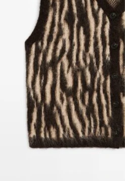 Massimo Dutti Waistcoat - Dark Brown -Massimo Dutti Shop aba33289015a49aa9956c33d33a8d2bf