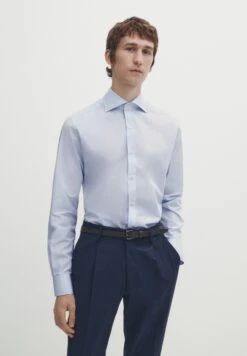 Massimo Dutti Easy Iron - Formal Shirt - Light Blue