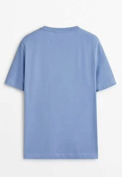 Massimo Dutti Textured Short Sleeve - Basic T-Shirt - Dark Blue 16 Massimo Dutti Textured Short Sleeve - Basic T-Shirt - Dark Blue -Massimo Dutti Shop abd6466a39414b089fd30f844bc4e874