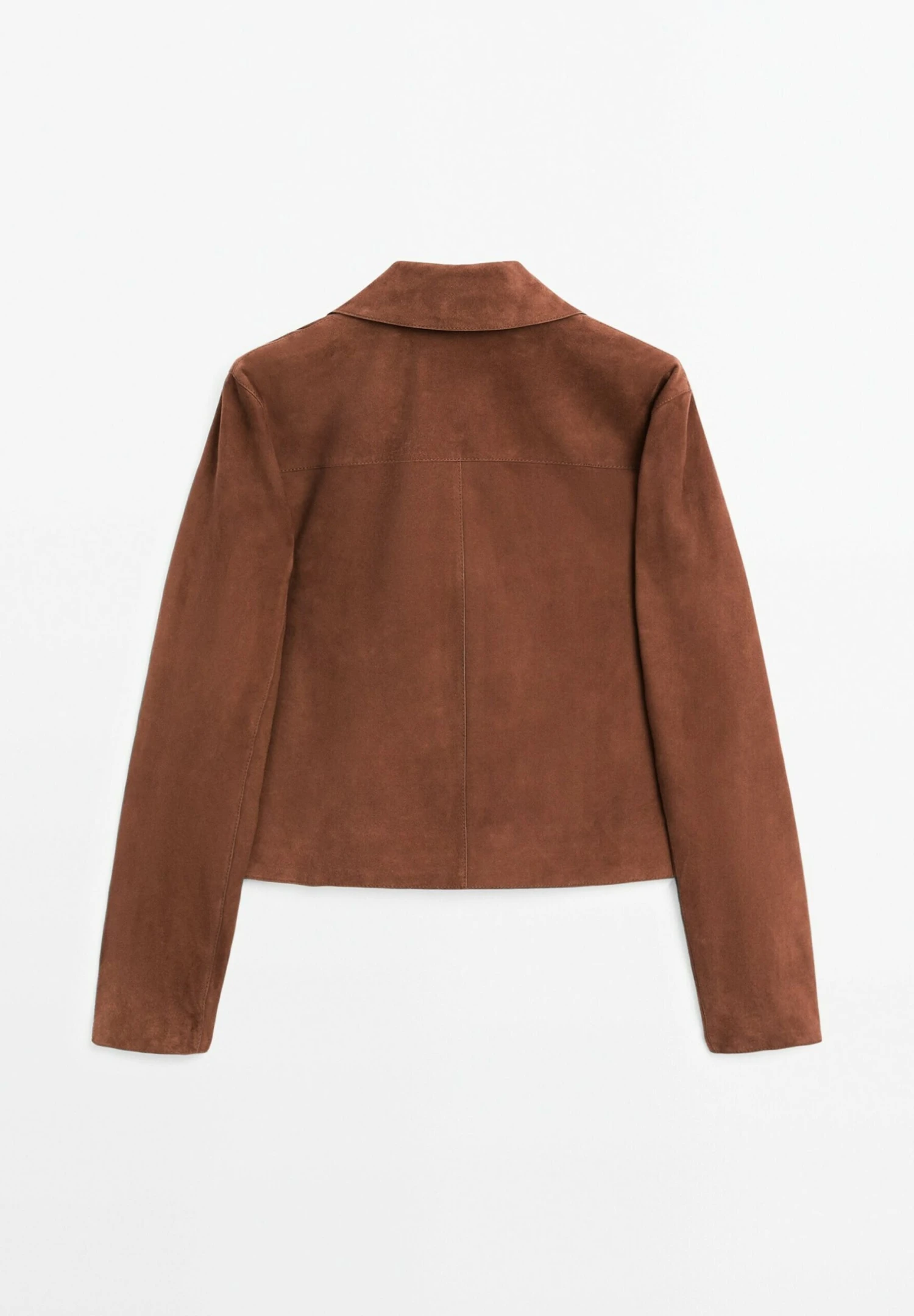 Massimo Dutti CROPPED WITH BUTTONS - Leather Jacket - Mottled Brown 9 Massimo Dutti CROPPED WITH BUTTONS - Leather Jacket - Mottled Brown - Image 7