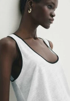 Massimo Dutti With Contrast Straps - Top -Massimo Dutti Shop ac4b2a14cd564c2a93e629bdba4c253b