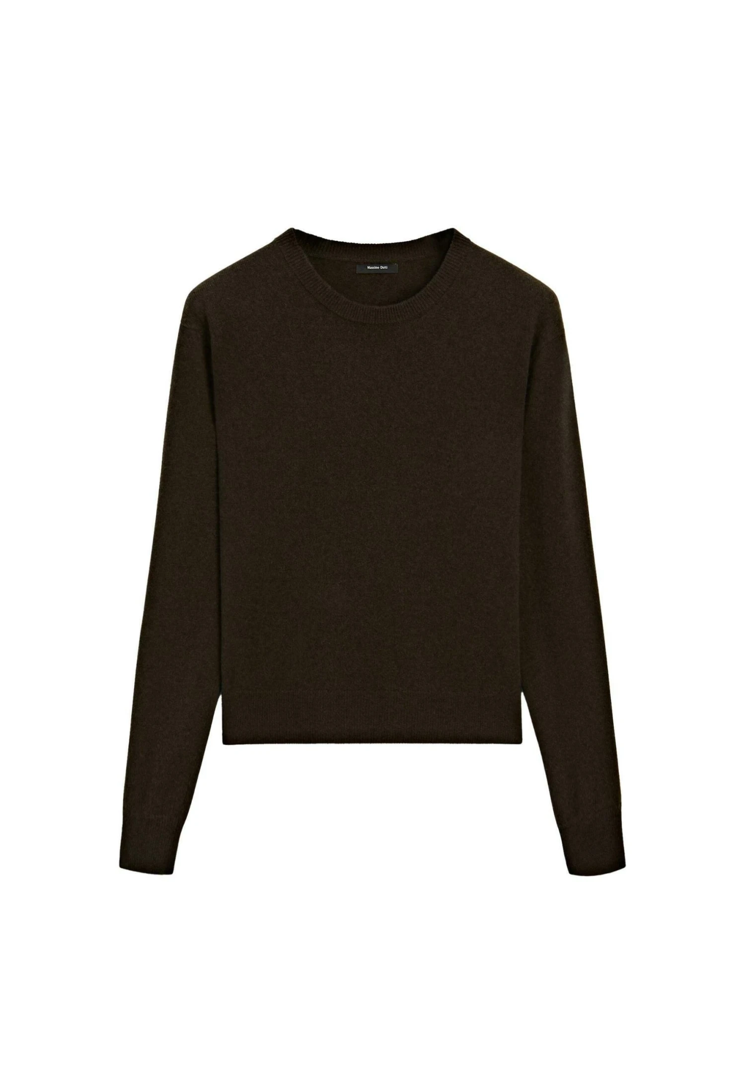 Massimo Dutti CREW NECK SWEATER - Jumper - Mottled Dark Brown 8 Massimo Dutti CREW NECK SWEATER - Jumper - Mottled Dark Brown - Image 6