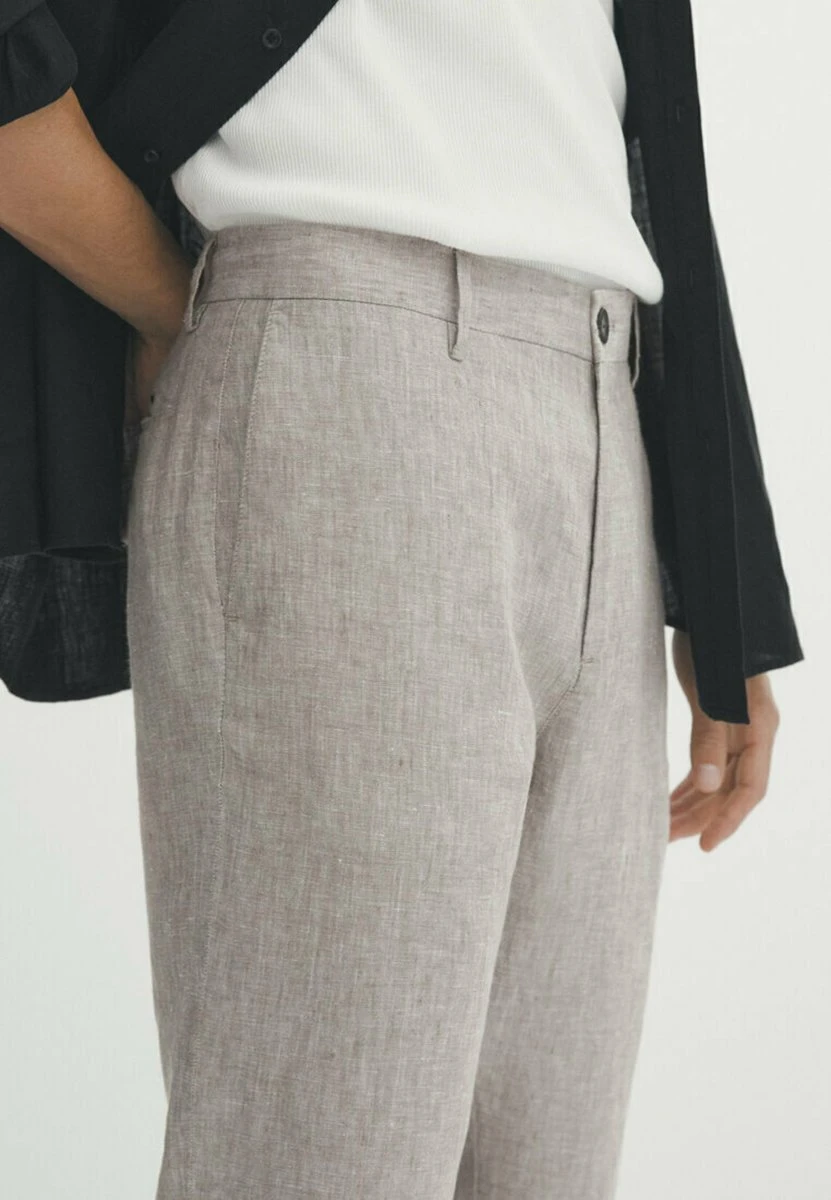 Massimo Dutti Tapered Fit - Chinos - Grey 6 Massimo Dutti Tapered Fit - Chinos - Grey - Image 4