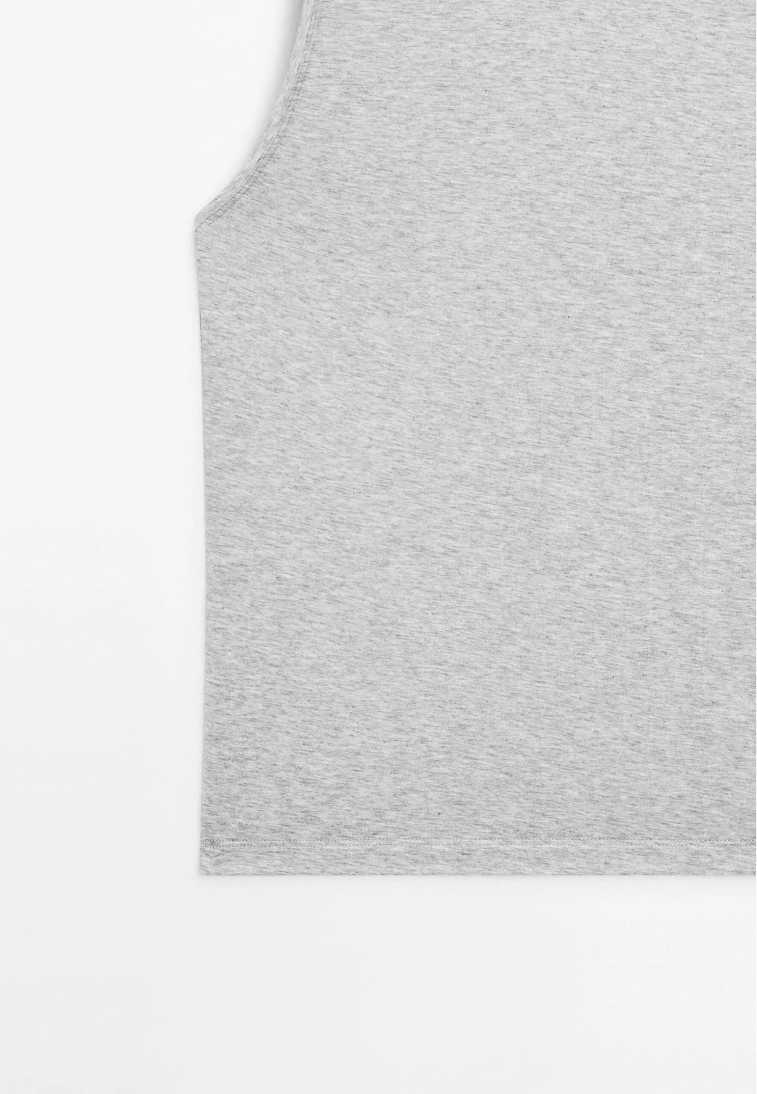Massimo Dutti SLEEVELESS ROUND NECK - Basic T-shirt - Grey 10 Massimo Dutti SLEEVELESS ROUND NECK - Basic T-shirt - Grey - Image 8