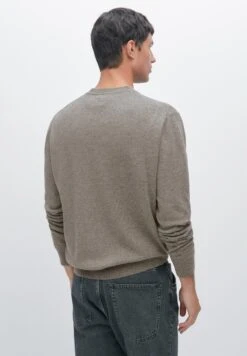 Massimo Dutti CREW NECK LONG SLEEVE - Jumper - Khaki -Massimo Dutti Shop ac9c56288a6a46659add233c28641c87