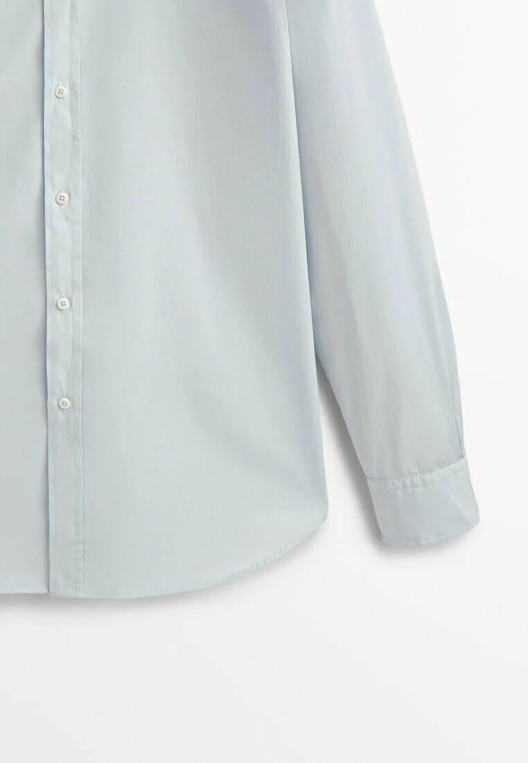 Massimo Dutti Slim Fit - Shirt - Blue/Grey 10 Massimo Dutti Slim Fit - Shirt - Blue/Grey - Image 8